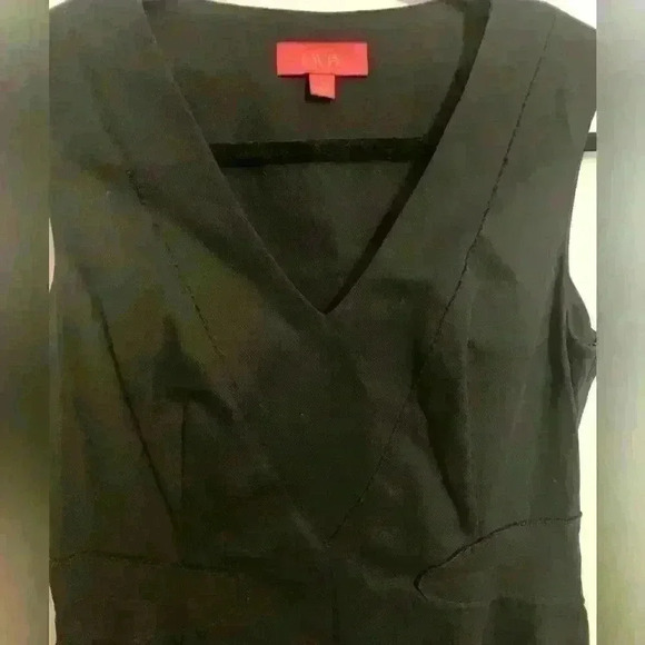 LaVia18 Navy Linen Like Cotton Dress, Italian size 46, Women’s Size 10 - Picture 4 of 13